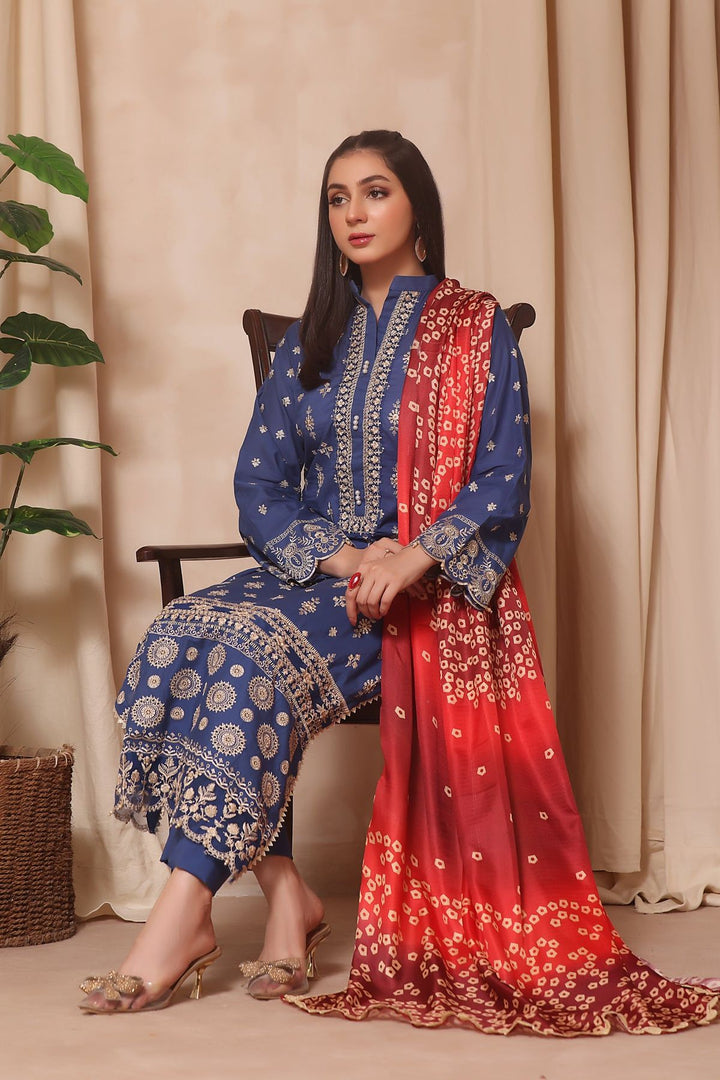 Chunari 3 Piece Suit - Zainab Chottani