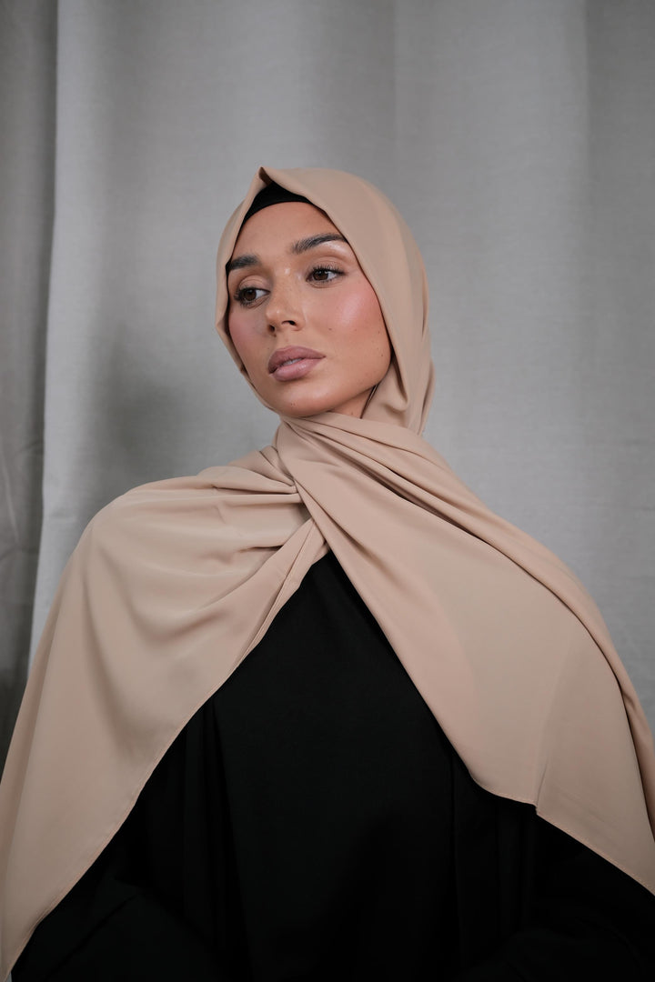 Camel Chiffon Silk Hijab