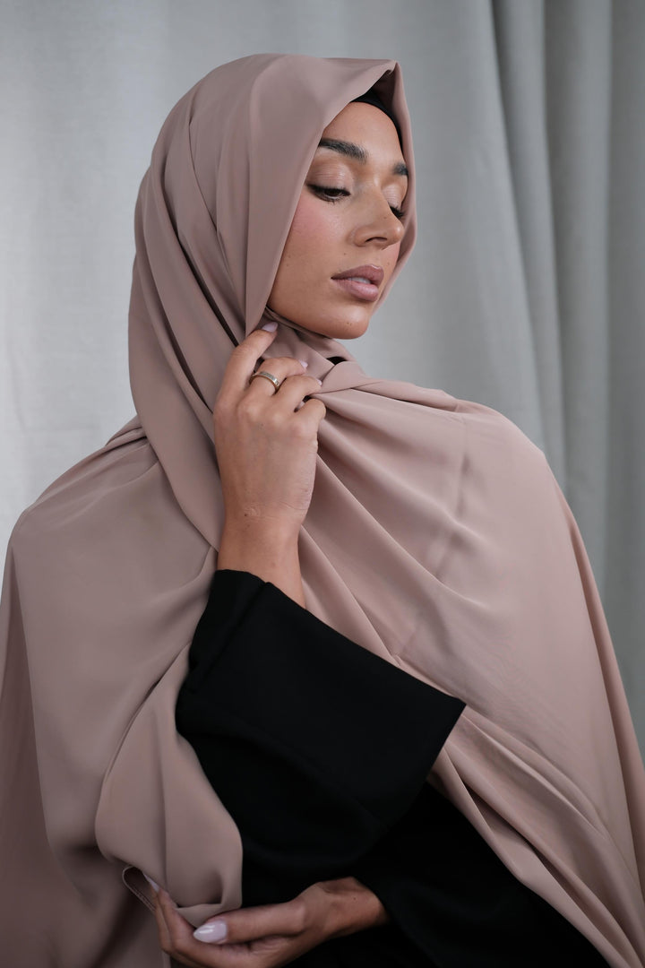 Caramel Chiffon Silk Hijab