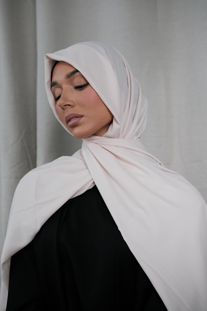 Ecru Chiffon Silk Hijab