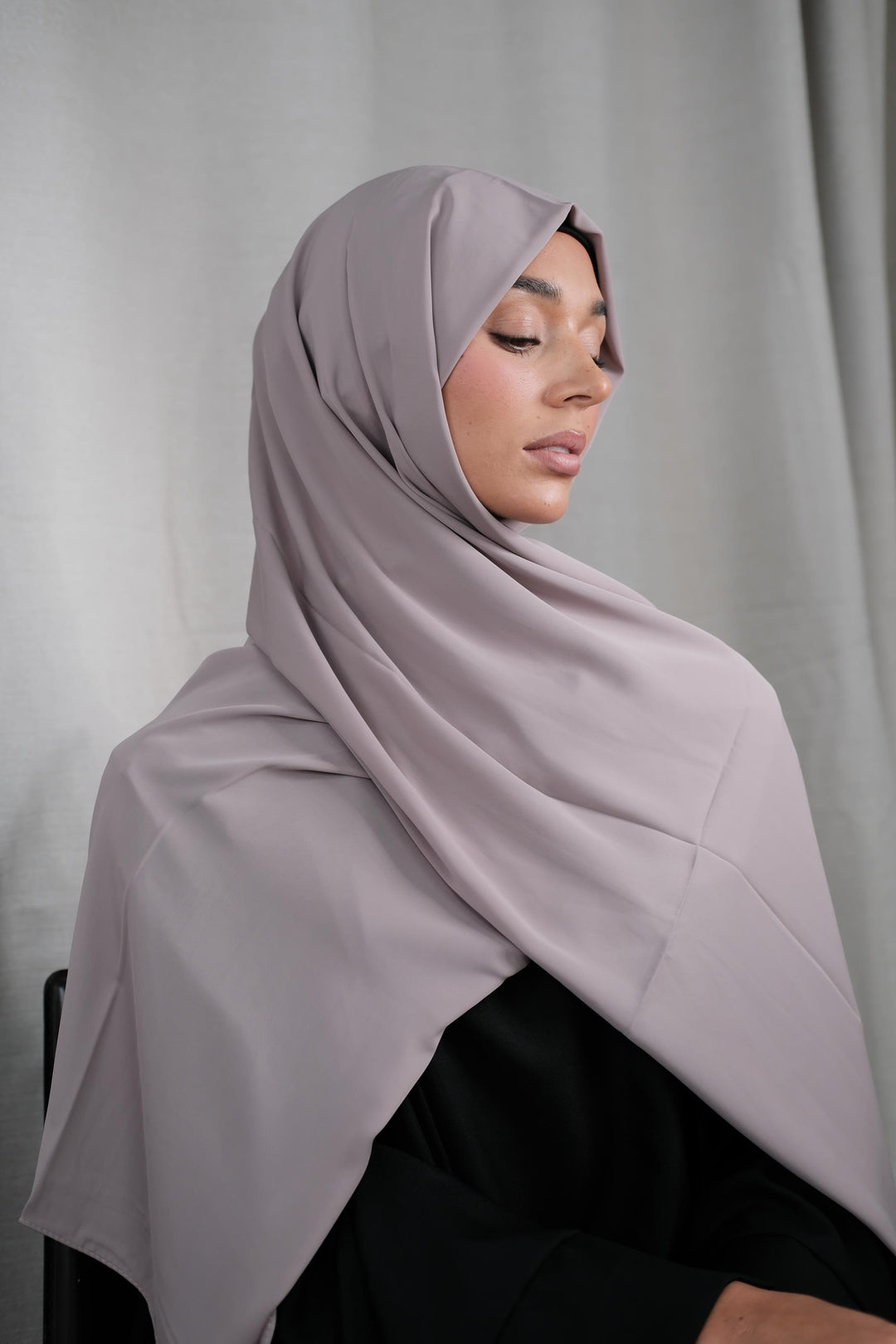 Mauve Chiffon Silk Hijab