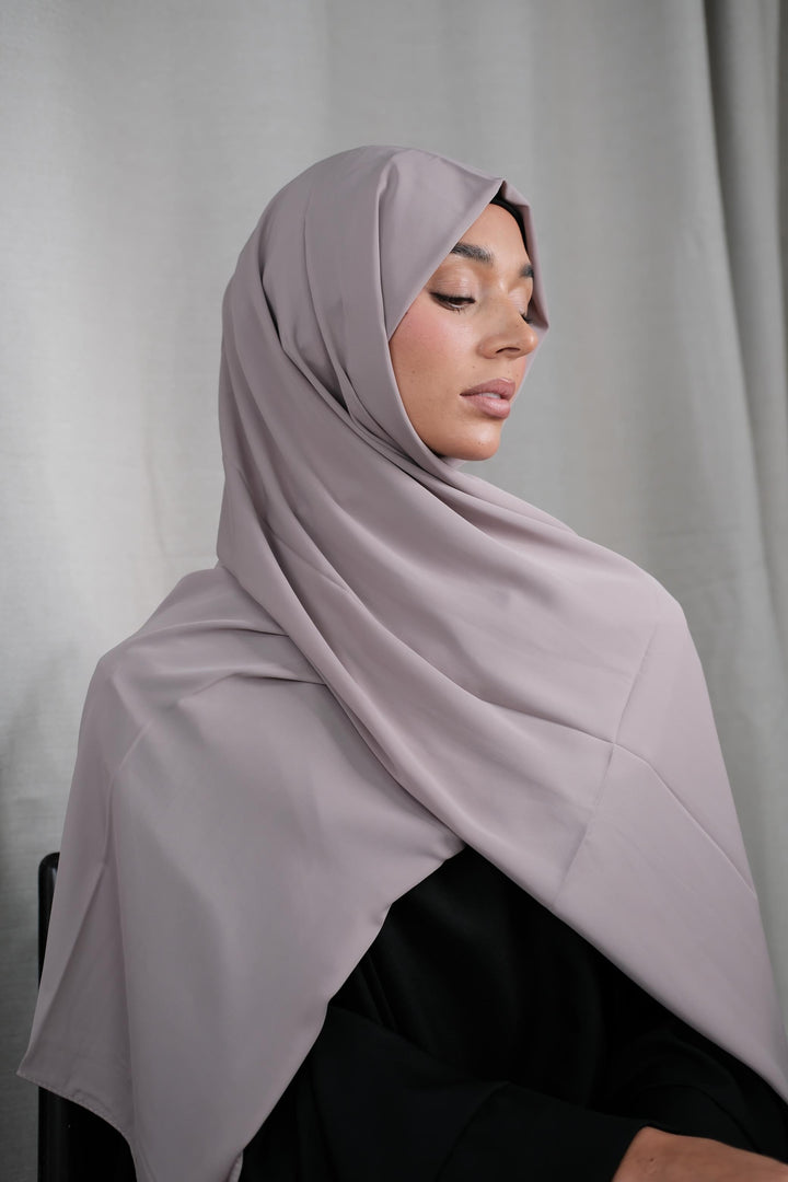 Mauve Chiffon Silk Hijab