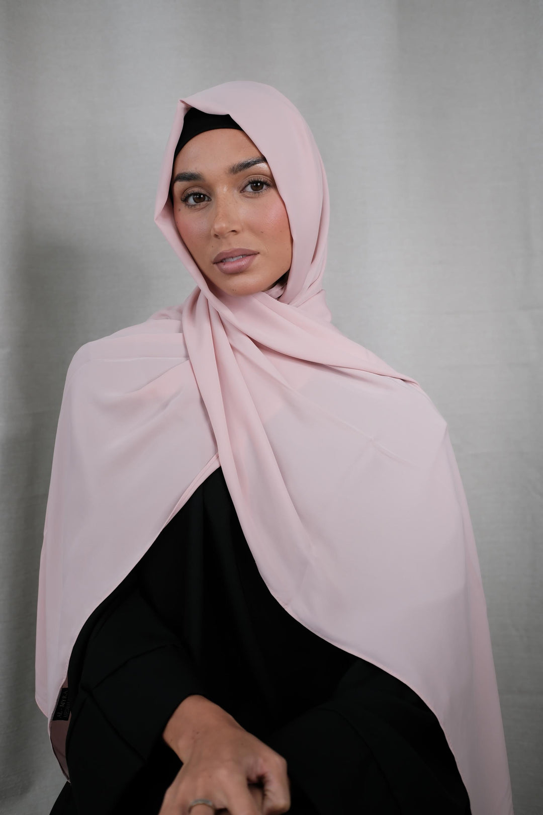 Pink Chiffon Silk Hijab