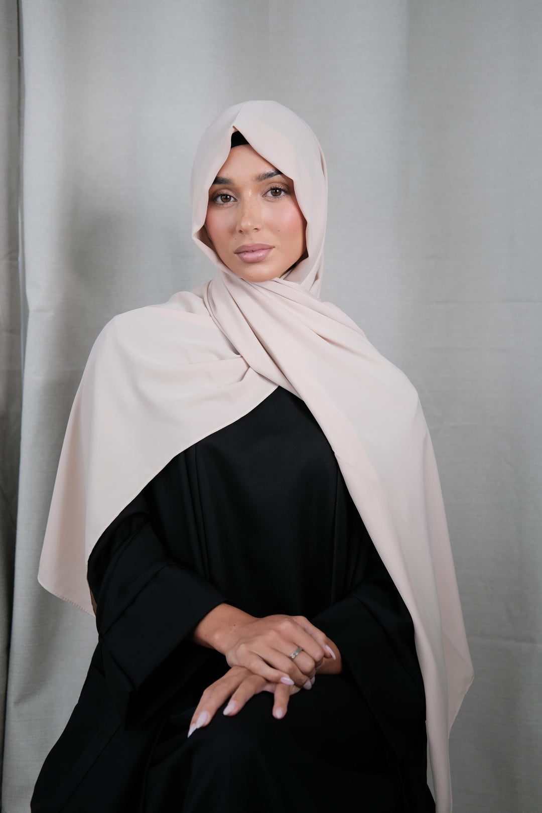 Stone Chiffon Silk Hijab