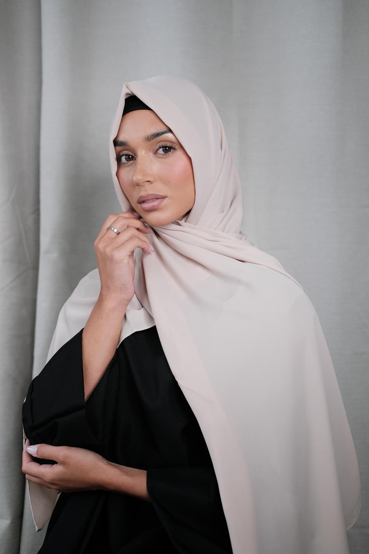 Stone Chiffon Silk Hijab