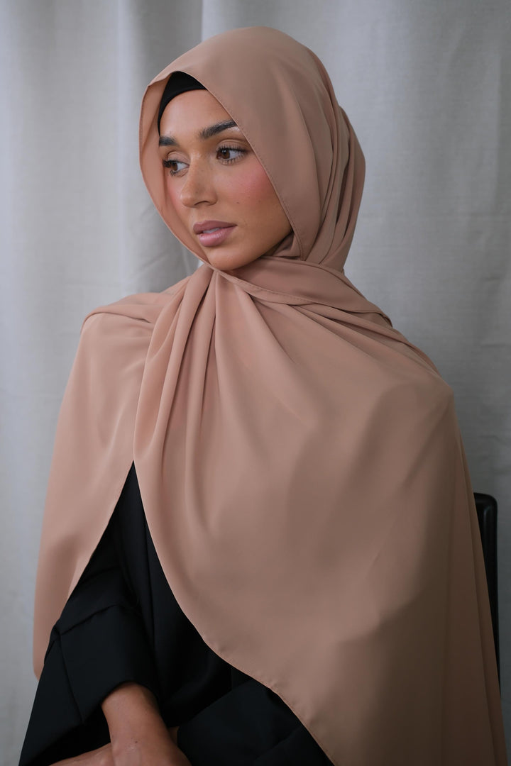 Toffee Chiffon Silk Hijab