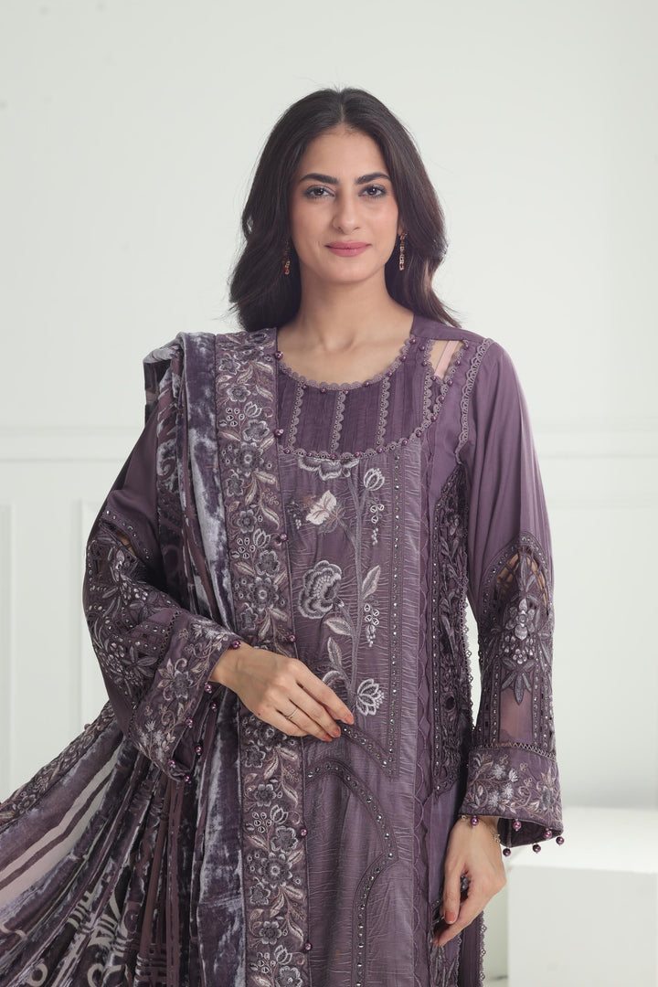 Design 02 - Maria B Winter Luxe Stitched