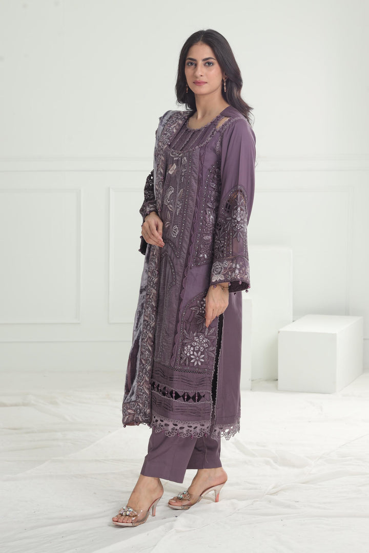 Design 02 - Maria B Winter Luxe Stitched