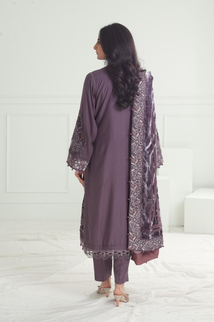 Design 02 - Maria B Winter Luxe Stitched