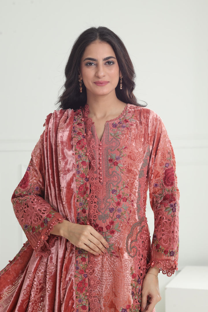 Design 06 - Maria B Winter Luxe Stitched