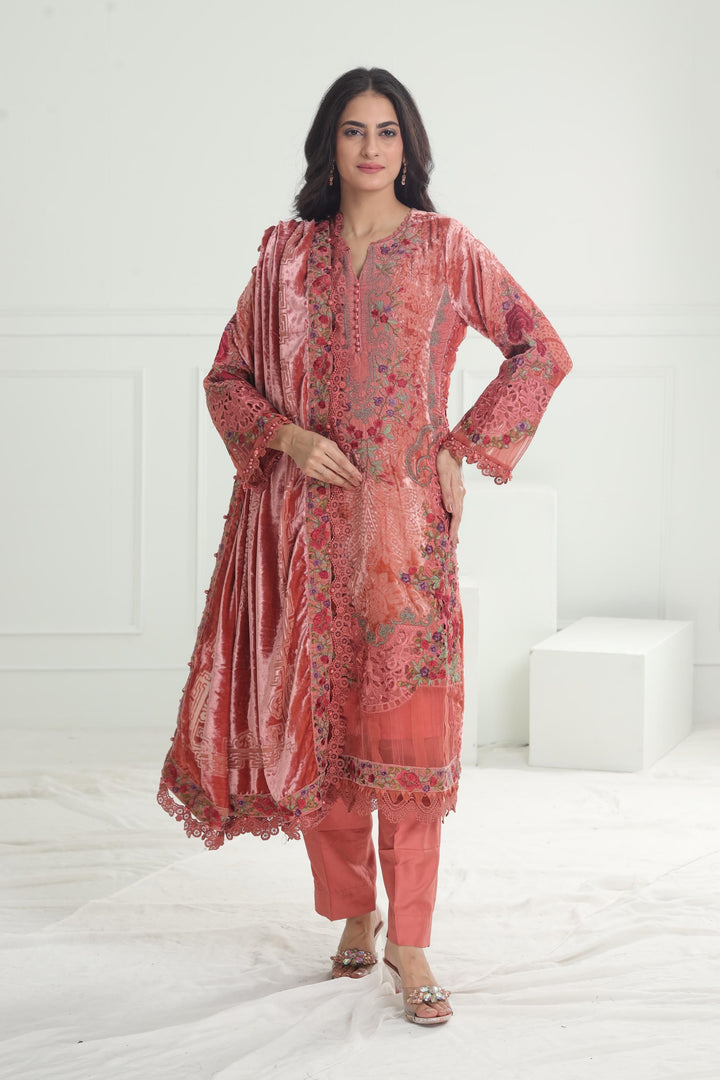 Design 06 - Maria B Winter Luxe Stitched