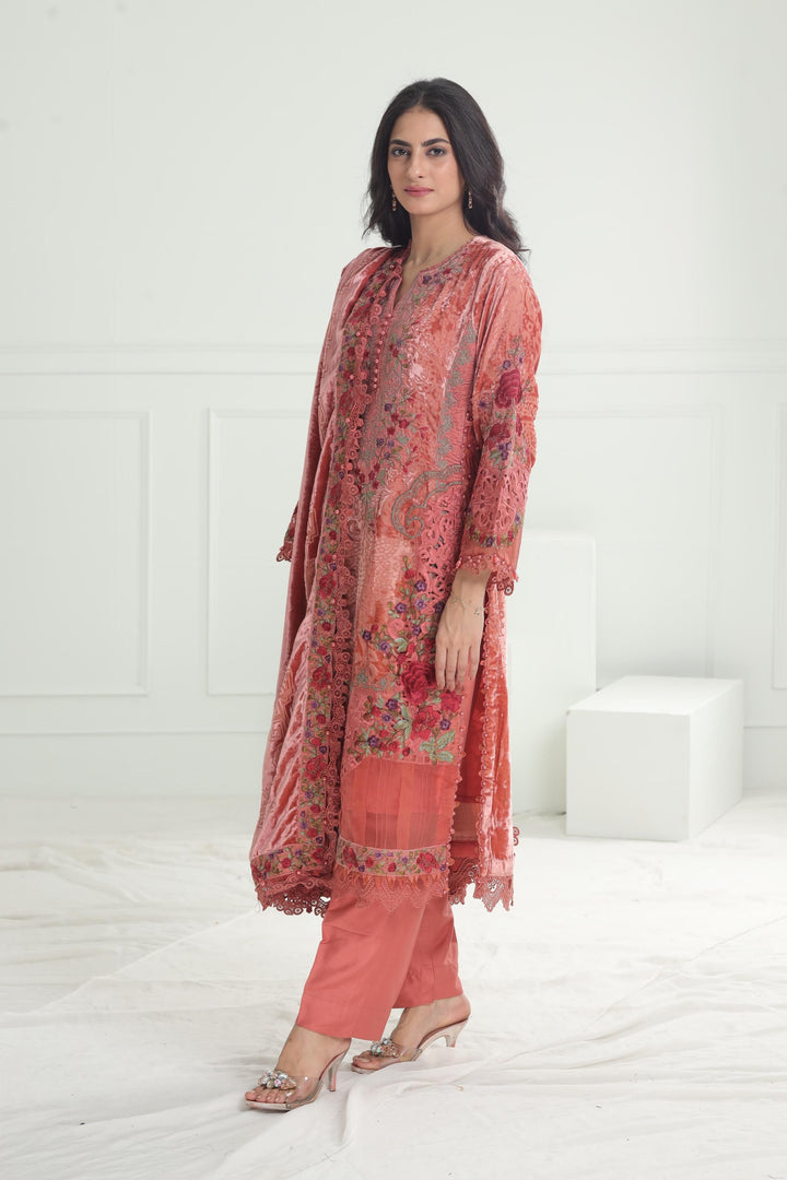 Design 06 - Maria B Winter Luxe Stitched