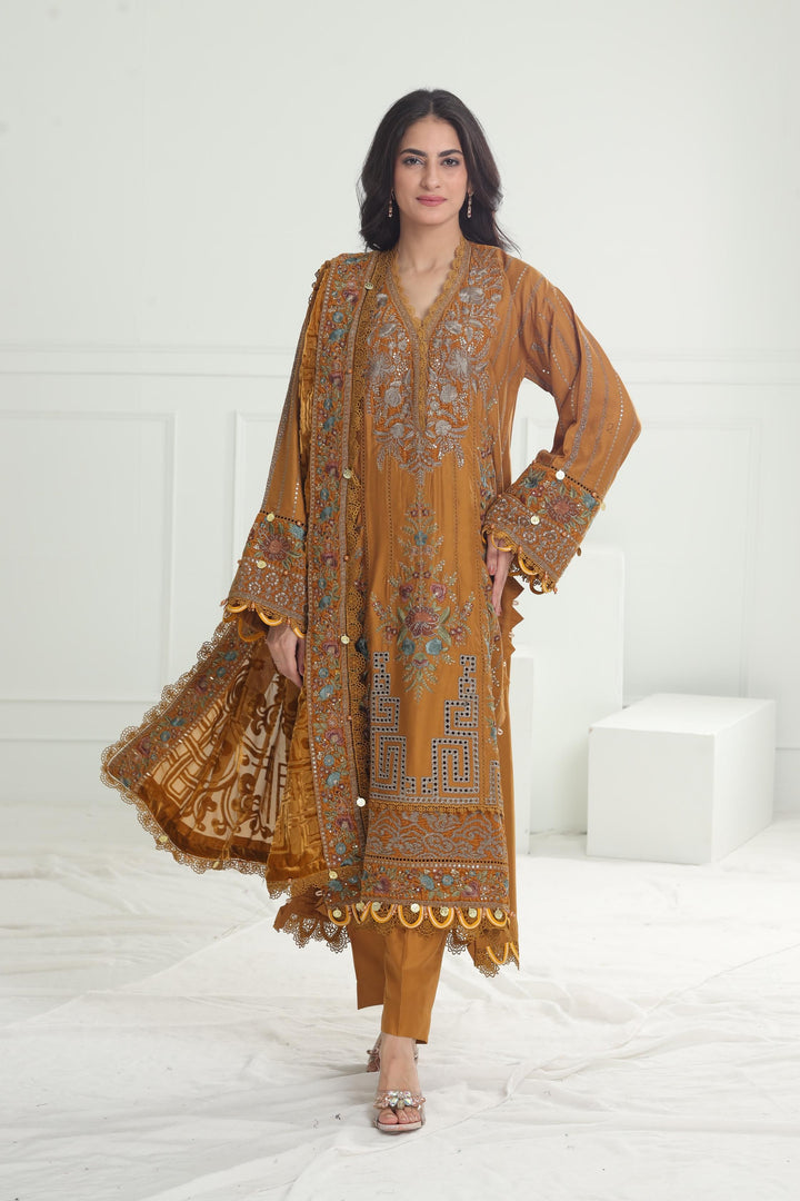 Design 07 - Maria B Winter Luxe Stitched