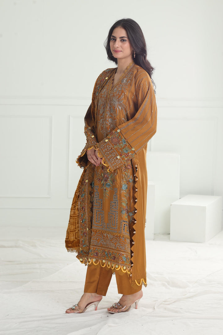 Design 07 - Maria B Winter Luxe Stitched