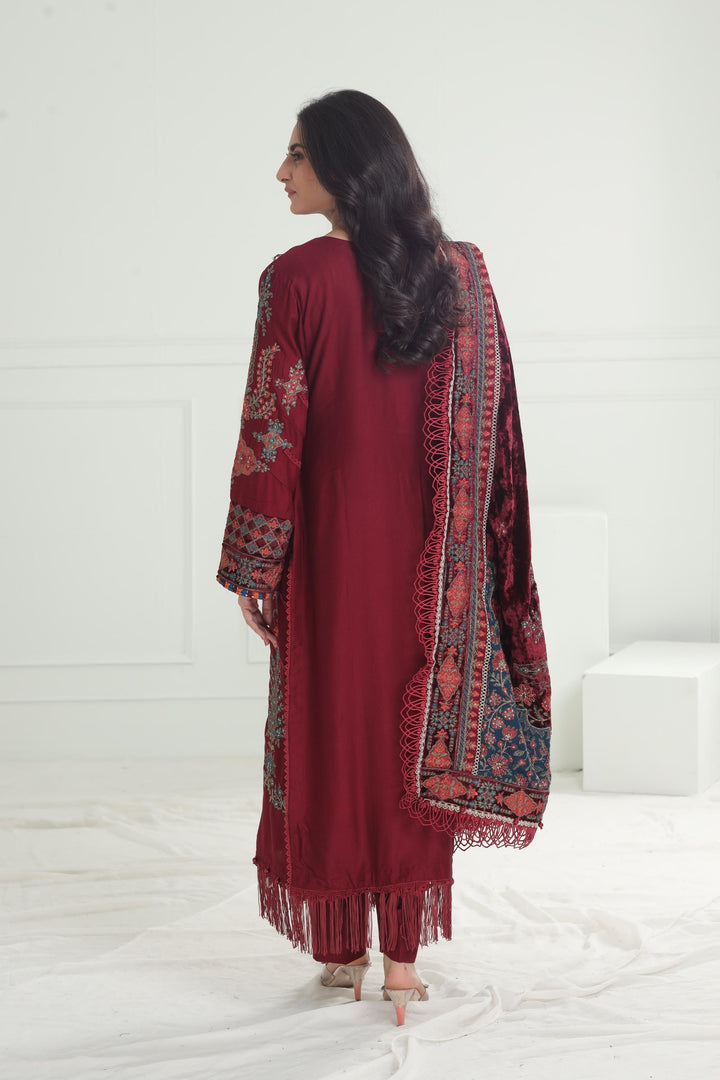 Design 10 - Maria B Winter Luxe Stitched