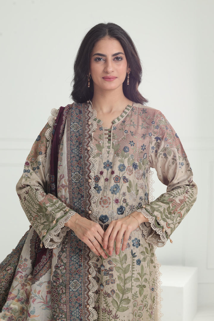 Design 11 - Maria B Winter Luxe Stitched