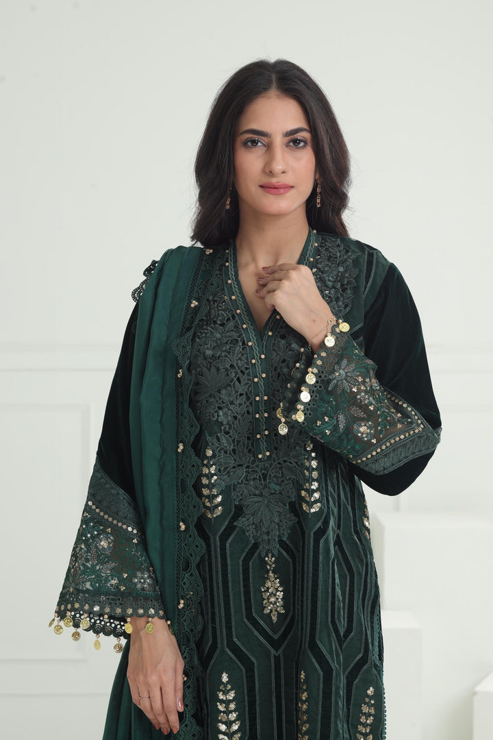 Design 12 - Maria B Winter Luxe Stitched