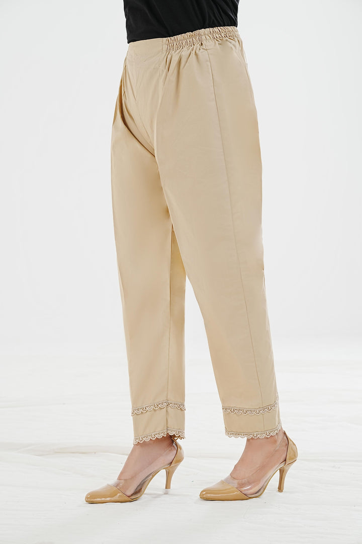 Layla Slim-Leg Cotton Trousers