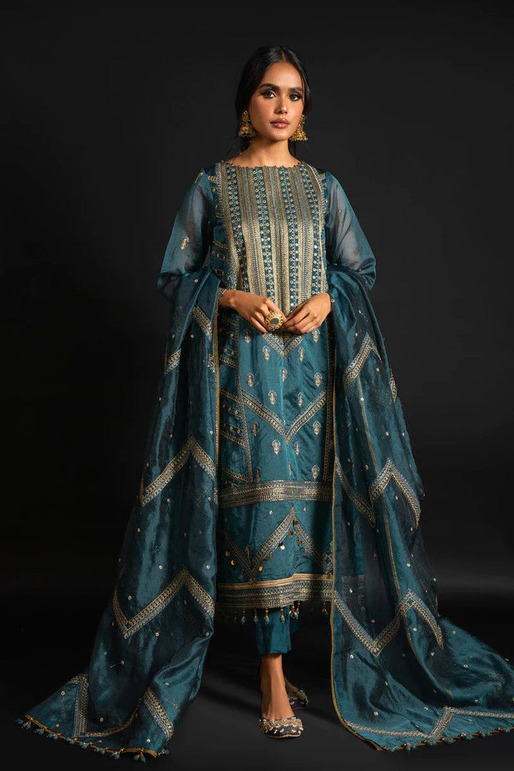 Design 1 - AlKaram Stitched Heavy Formals 24'