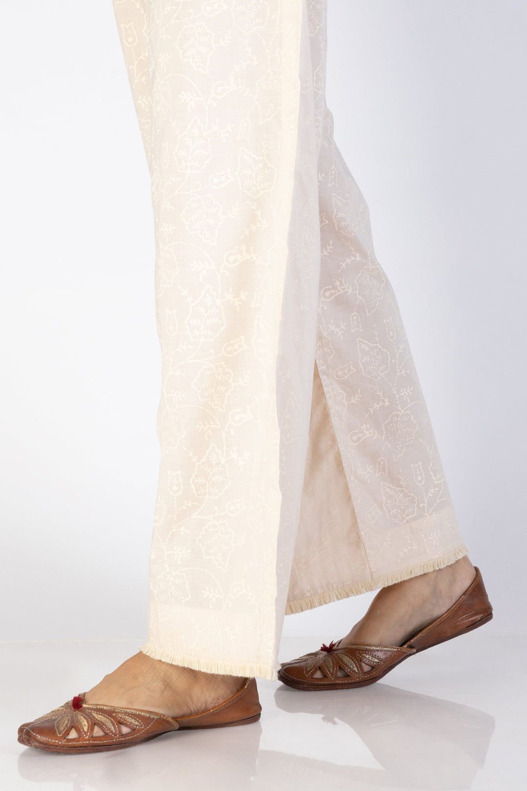 Cambric Cream Trouser - Almirah