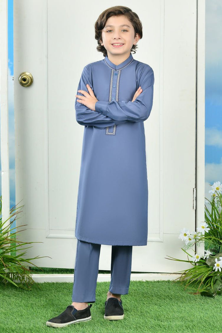 Blended Grey Kurta Trouser - J. Junaid Jamshed