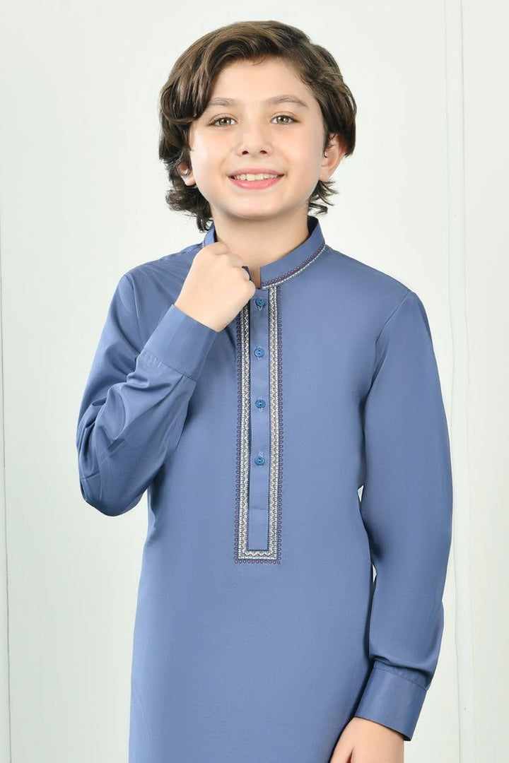 Blended Grey Kurta Trouser - J. Junaid Jamshed