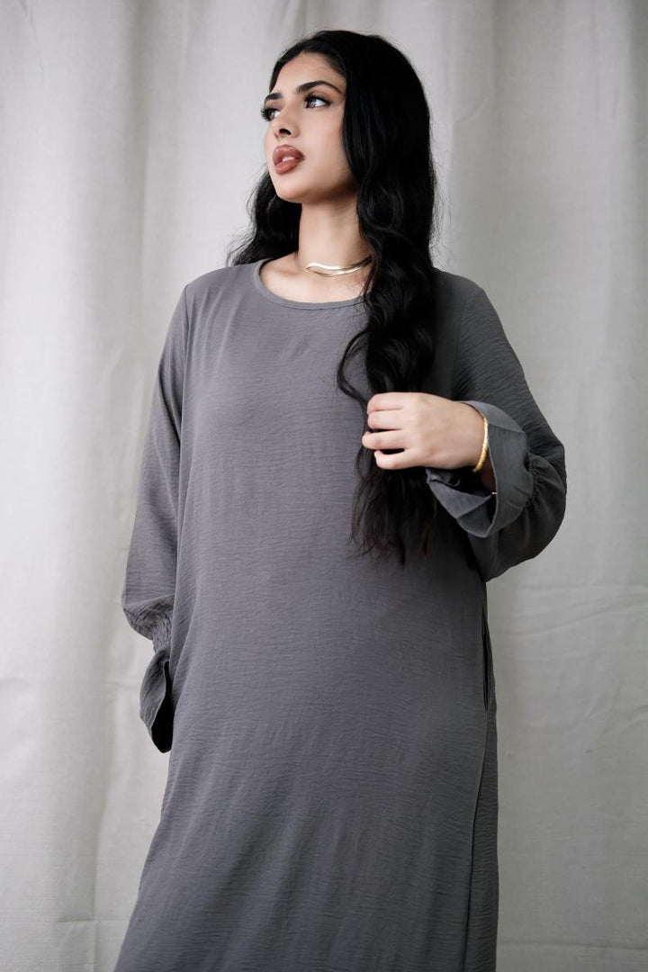Essential Basic Dark Grey Abaya