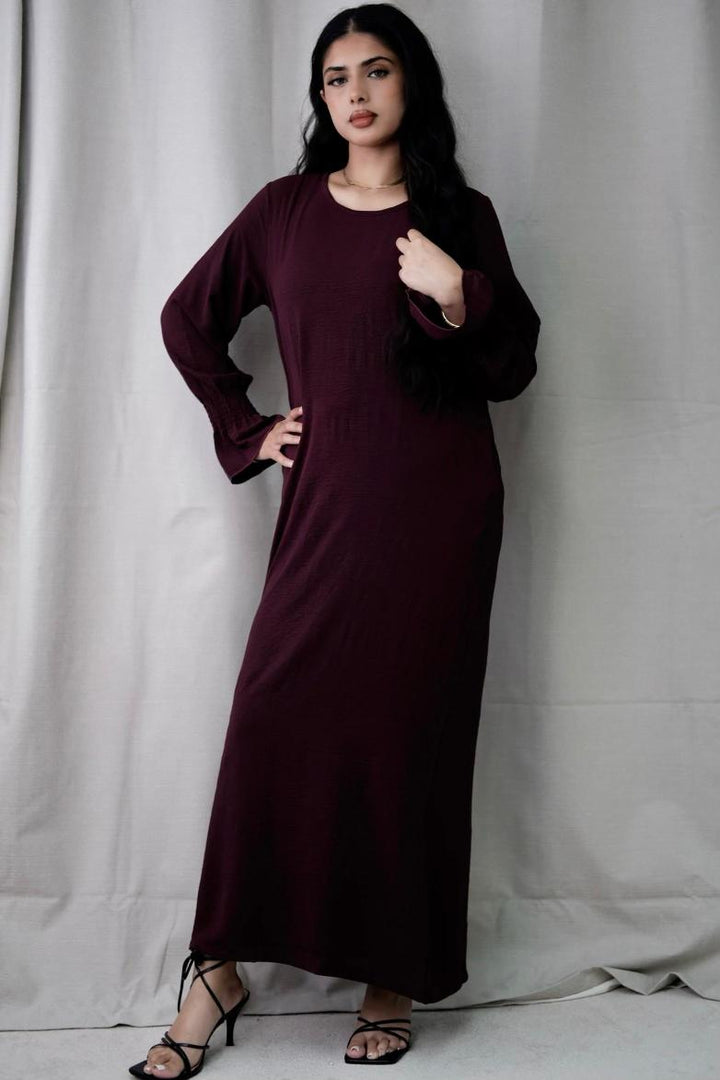Essential Basic Maroon Abaya