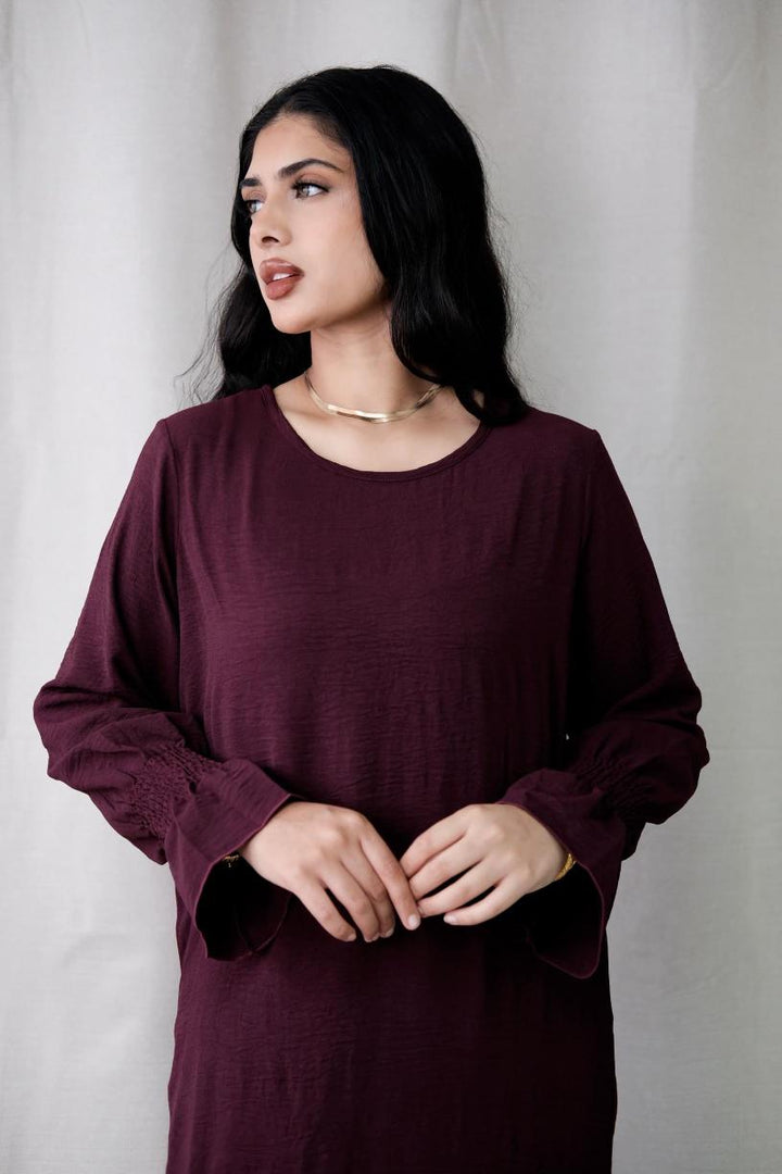 Essential Basic Maroon Abaya