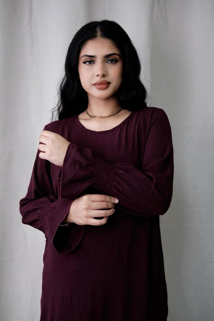 Essential Basic Maroon Abaya