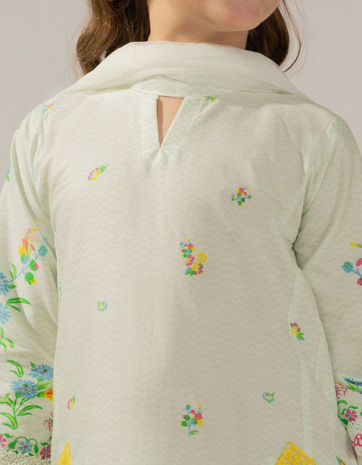 Cambric Green Stitched Suit - J. Junaid Jamshed