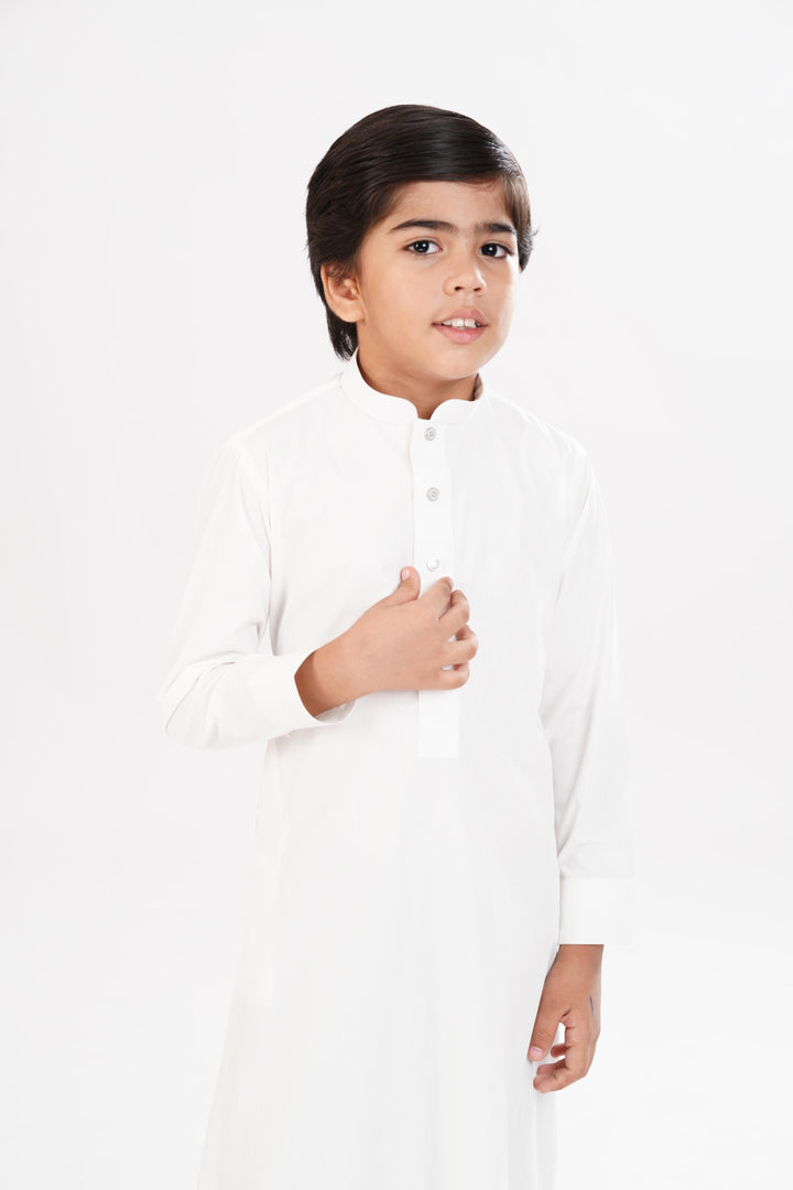 Blended White Jubba - Jiah