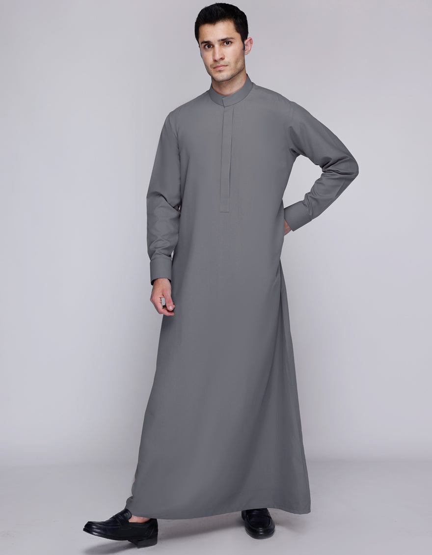 Blended Grey Jubba - J. Junaid Jamshed