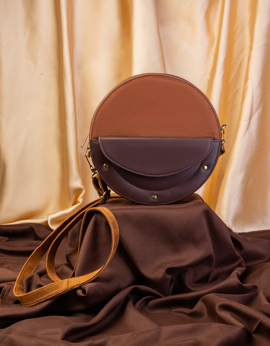 Brown Hand Bag - J. Junaid Jamshed