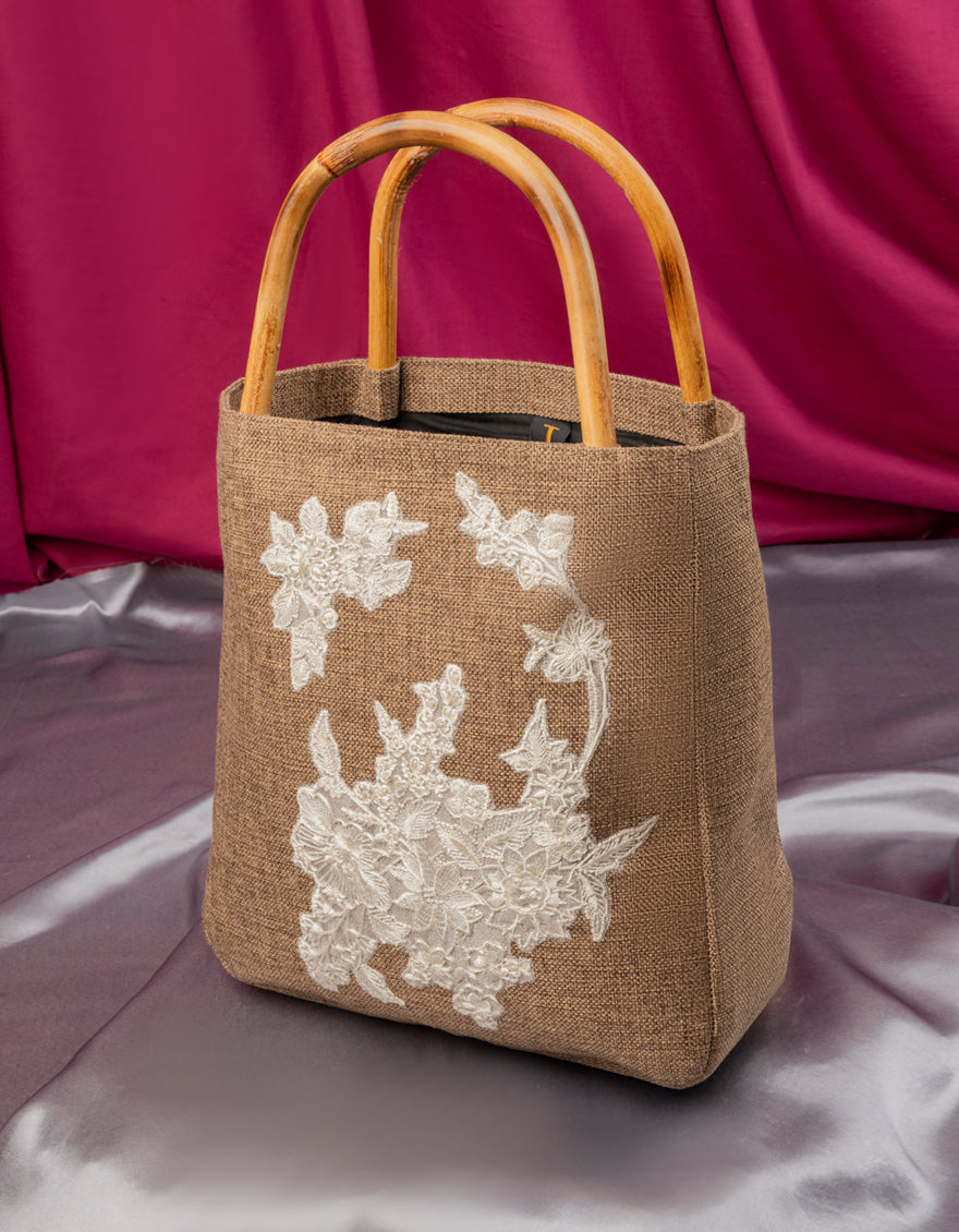 Brown Handbag - J. Junaid Jamshed
