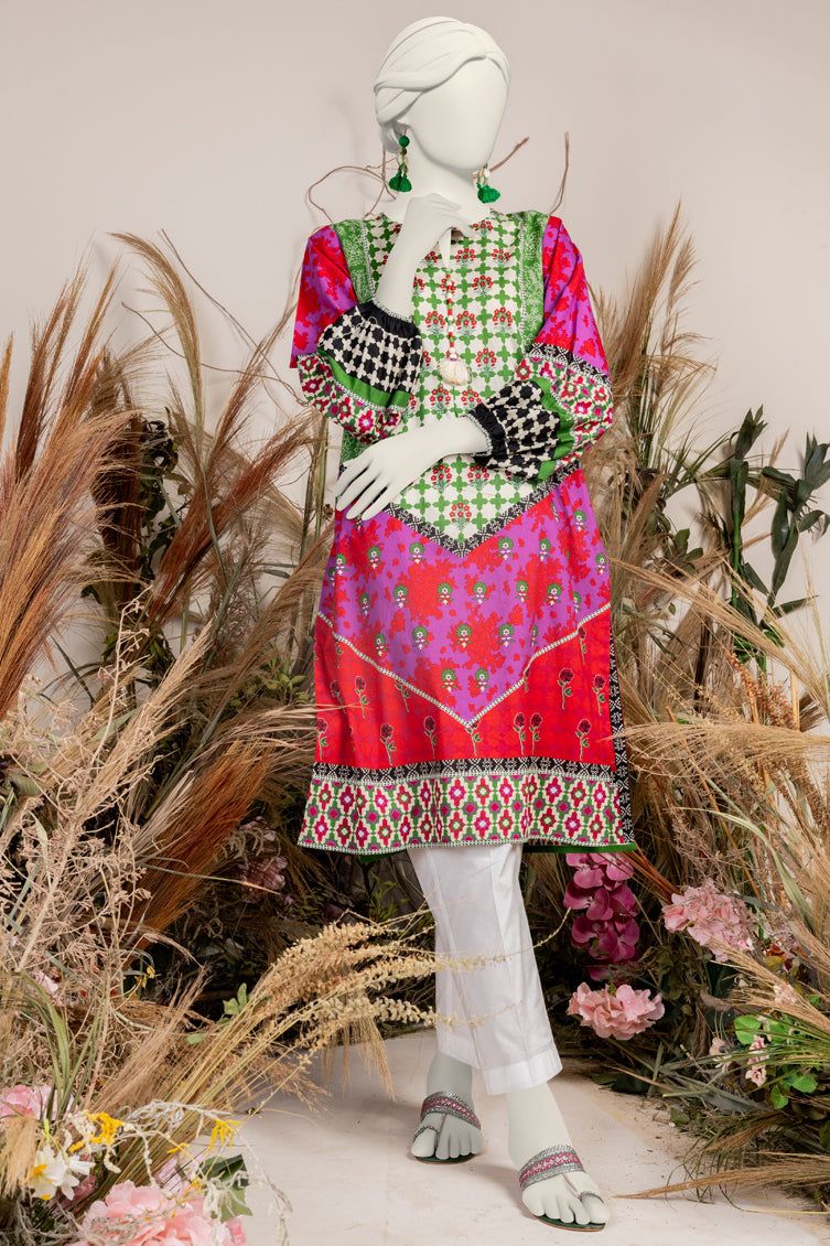 Printed Green Kurti Junaid Jamshed – Janan