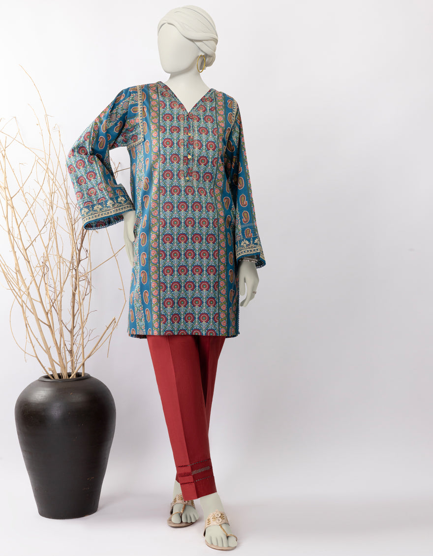 Lawn Blue Kurti Junaid Jamshed – Janan - Main Image