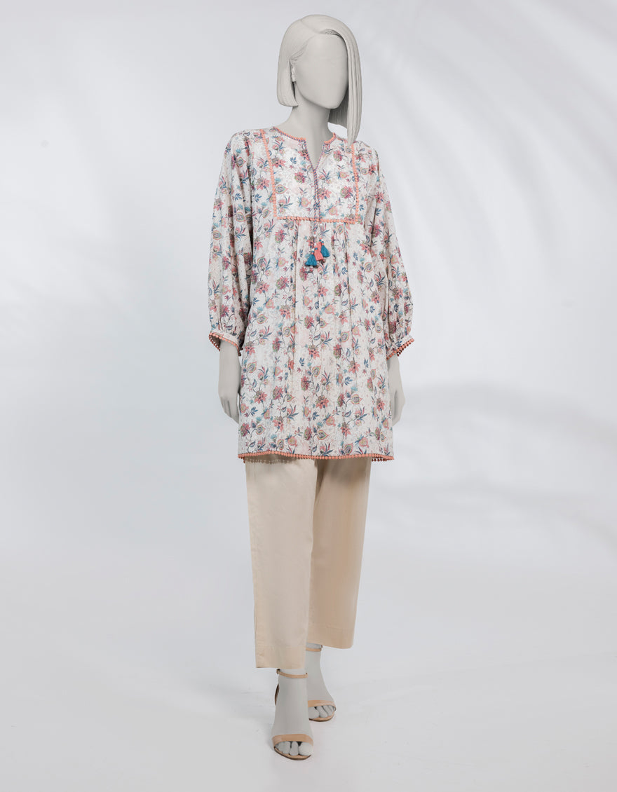 Lawn Multicolor Unstitched Shirt - J. Junaid Jamshed