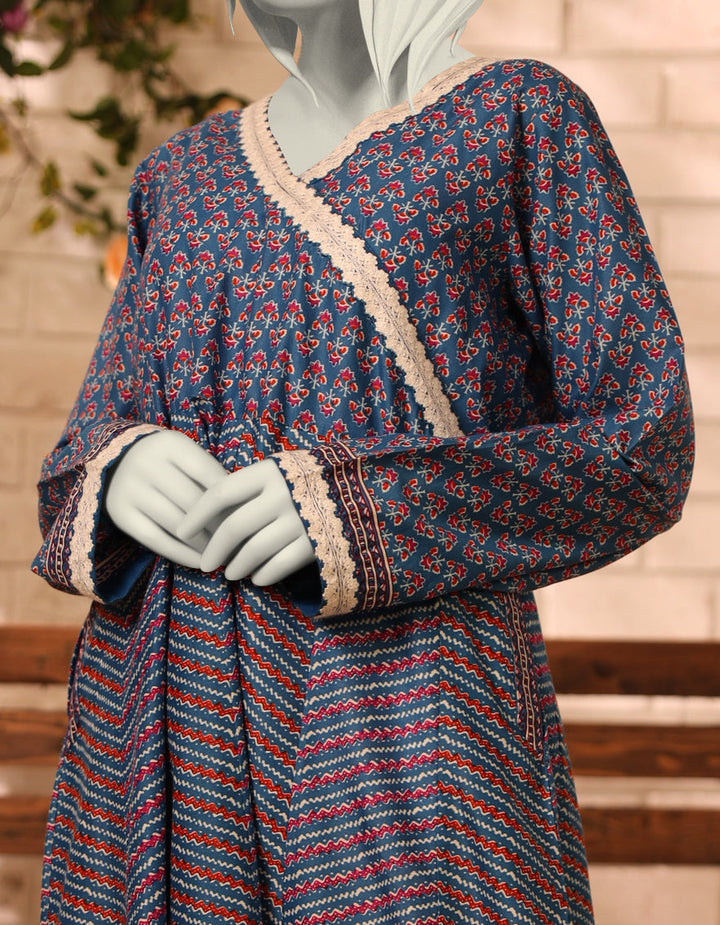 Lawn Blue Kurti - J. Junaid Jamshed