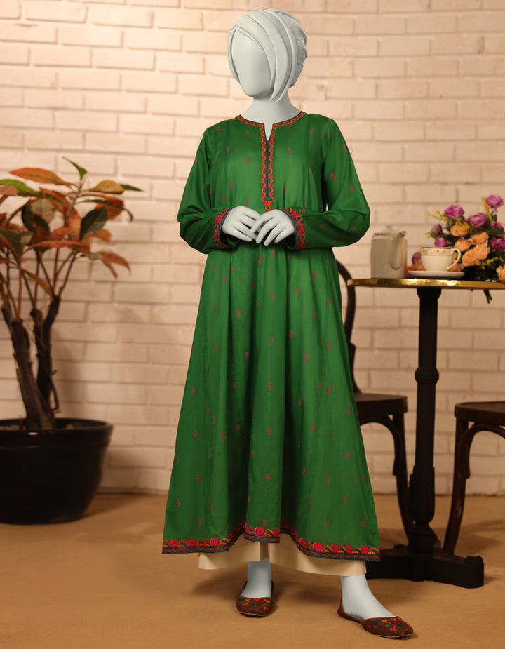 Lawn Green Kurti - J. Junaid Jamshed