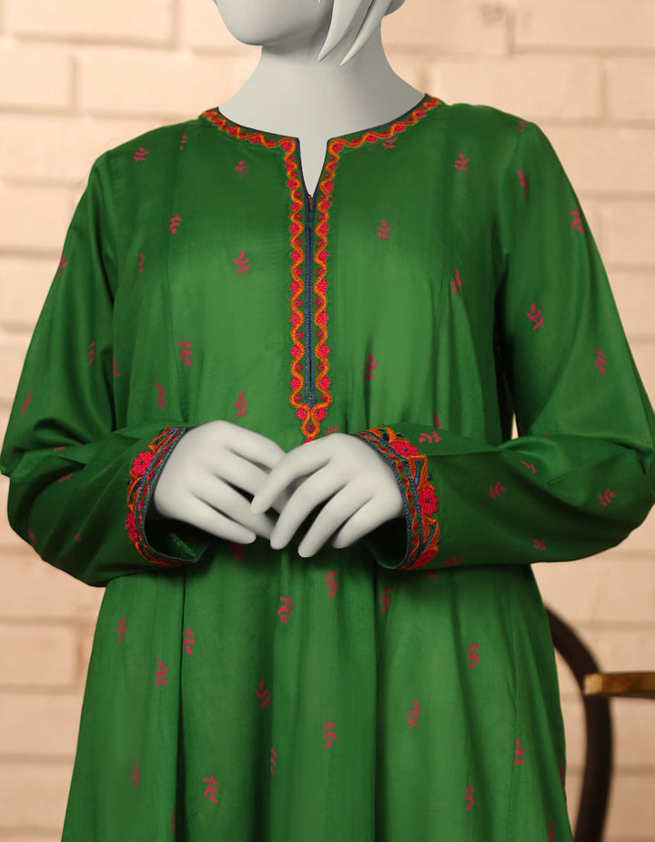 Lawn Green Kurti - J. Junaid Jamshed
