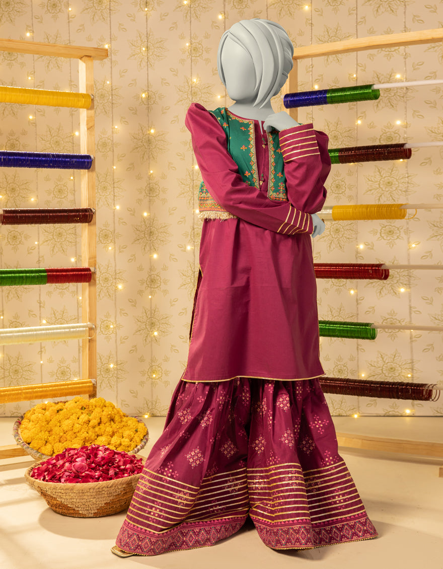 Lawn Purple Stitched Suit Junaid Jamshed – Janan