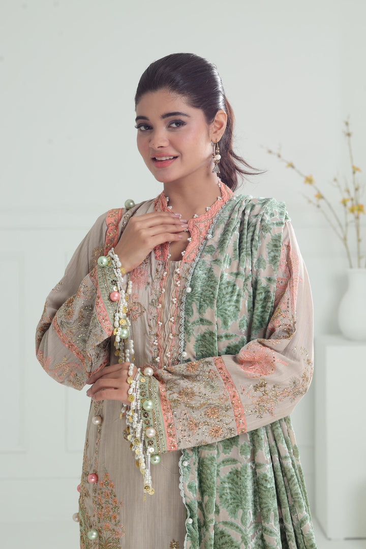 Design 1B - Sana Safinaz Winter Luxury Stitched Collection
