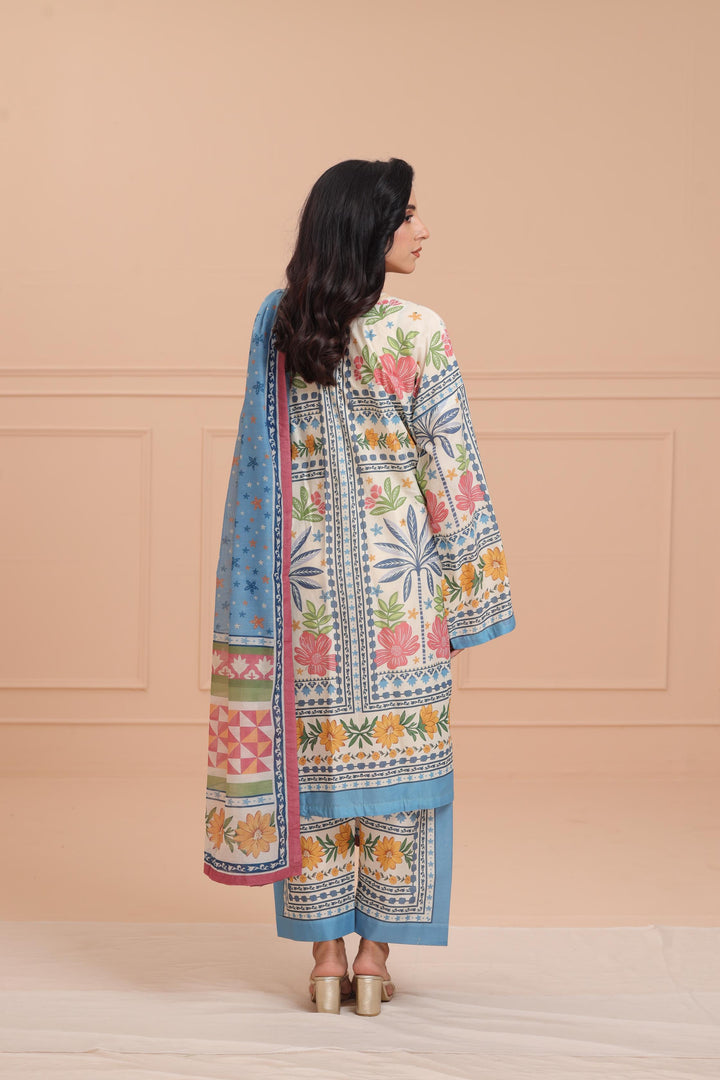 Lawn Multi Stitched Suit - Jazmin