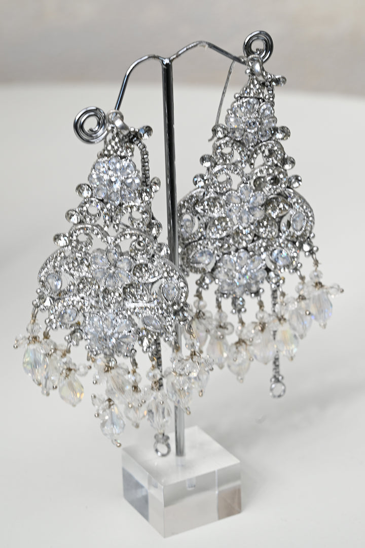 Crystal Elegance Silver Bridal Jewelry Set