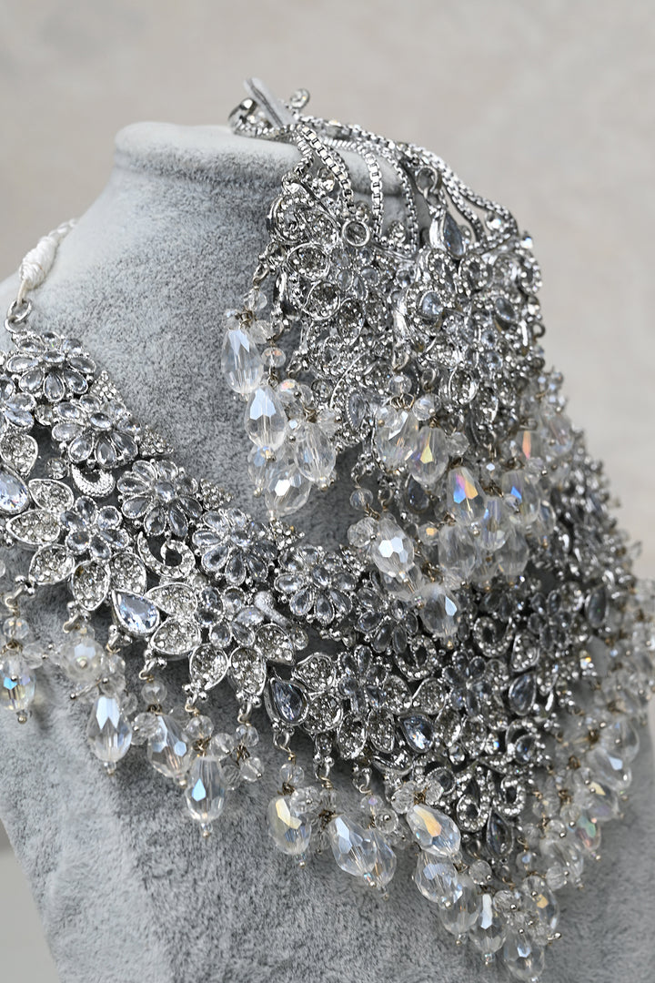 Crystal Elegance Silver Bridal Jewelry Set