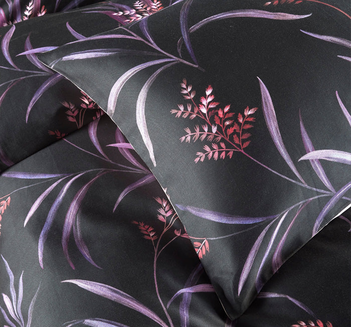 Vantona Boutique Keiko Duvet Cover Set - Black