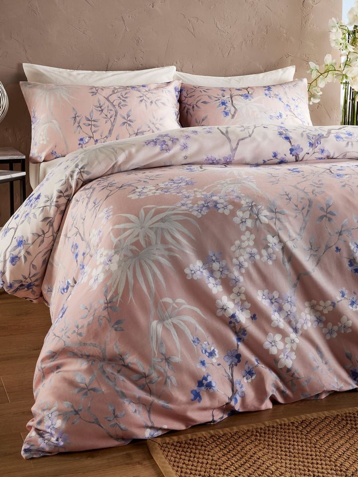 Vantona Boutique Mai Blossom Duvet Cover Set - Blush
