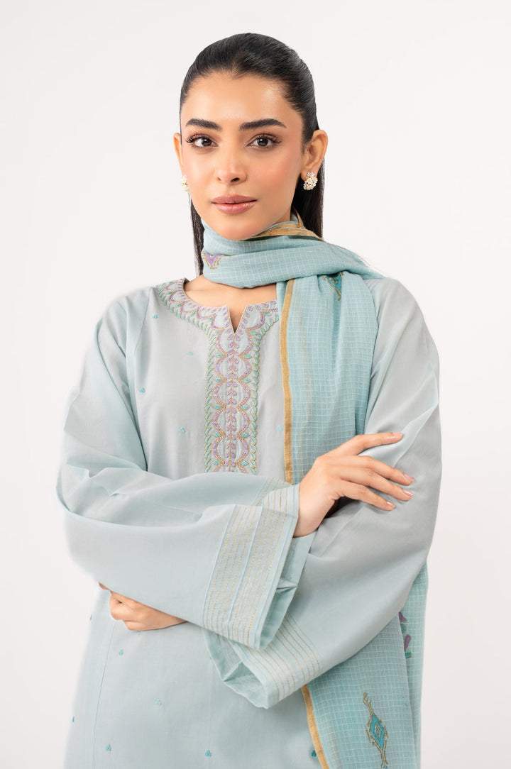 Cambric Light Blue Stitched Suit - Zeen