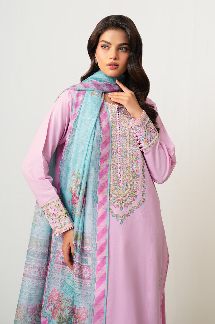 Cambric Pink Stitched Suit - Zeen